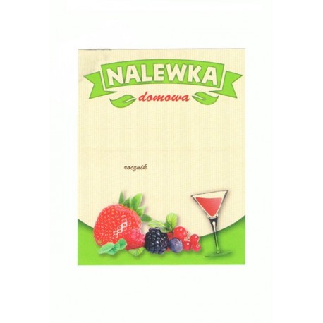 Etykiety NALEWKA DOMOWA owoce ciemne