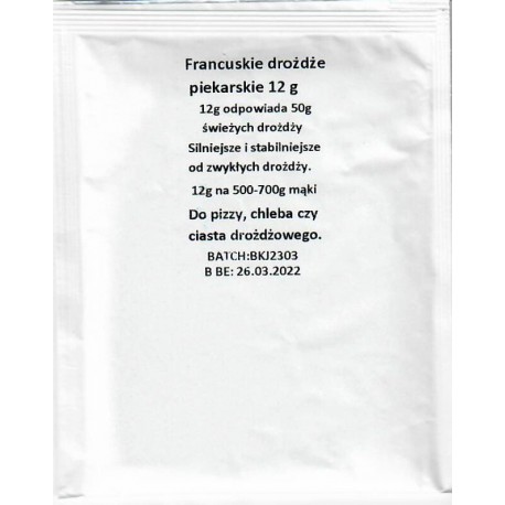 drożdże piekarskie