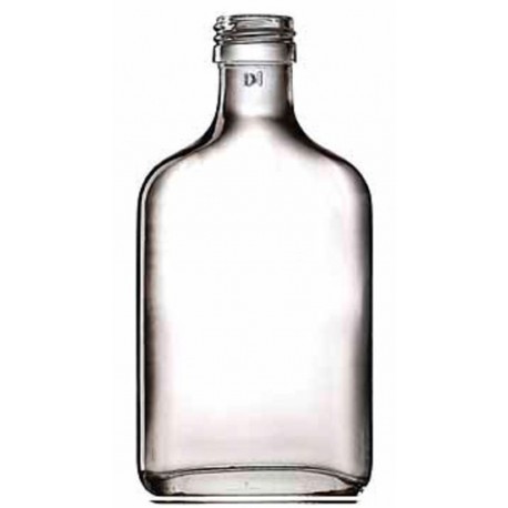 Butelka płaska 200ml + zakrętka